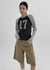 Haminan Color Combination Raglan Long Sleeve T-shirt