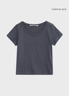 [B-BASIC] Standard U-Neck Short Sleeve T-Shirt (2SIZE)