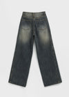 Kamik cut wide denim pants