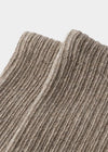 Basic Partially Ribbed Socks