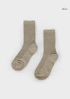 Pangunahing Cotton Blend Ribbed Socks