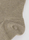 Basic Cotton Blend Ribbed Socks