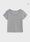 [B-BASIC] Standard U-Neck Short Sleeve T-Shirt (2SIZE)