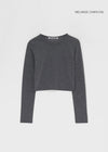 [MADE] Key Off Knit Like Ribbed Long Sleeve T-shirt (2TYPE)