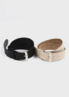 Low Hem Basic Leather Belt