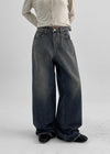 [MADE] Blank Washing Wide Denim Pants