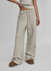 [B-BASIC] Heavy Cotton Wide Two-Way Pants