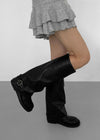 Nining Leder Schnalle lange Stiefel