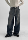 [MADE] Blank Washing Wide Denim Pants