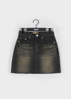 Tinket washed denim miniskirt