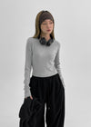 [MADE] KINNY SET - Layered Crop Long Sleeve T-shirt
