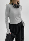 [MADE] KINNY SET - Layered Crop Long Sleeve T-shirt