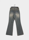 Pantalons en denim semi bootcut Huto endommagés