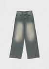 Pantalons en denim large Maponing