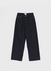 Kukah Non-Fade Raw Wide Denim-Hose