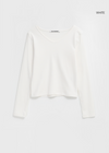 [B-BASIC] Standard V-neck Long Sleeve T-shirt