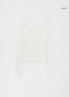 [MADE] Sheer Ultensel Round Long Sleeve T-Shirt (Tencel 86%)