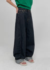 DIGIC Non-Fade Dough Balloon Denim Pants