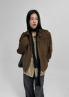 UNISEX KOEM suede biker jacket