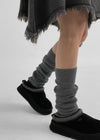 Wonku Ribbed Knit Leg Warmers (35% Wool)