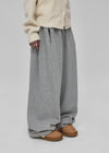 (UNISEX) ute brushed string pants