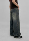 Kamik cut wide denim pants