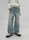 Kamik cut wide denim pants