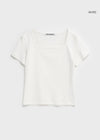 [B-BASIC] Standard Square Neck Short Sleeve Tee