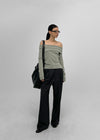[MADE] Ludrin Off-Shoulder Long Sleeve T-shirt