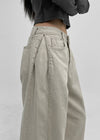 Run the wall wide folding cotton pants