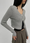 Daynut crop knit cardigan