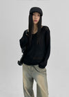 [MADE] Unheel Linen Boxy Long Sleeve Knit