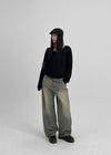 [MADE] Unheel Linen Boxy Long Sleeve Knit