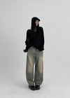 [MADE] Unheel Linen Boxy Long Sleeve Knit