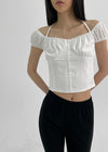 [MADE] Loughlin String Puff Blouse
