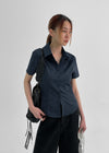 [MADE] Shaken Basic Short Sleeve Shirt (2 URI)