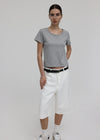 [B-BASIC] Washable Cool U-Neck Short Sleeve T-Shirt 2SIZE