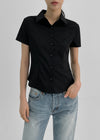 [MADE] Shaken Basic Short Sleeve Shirt (2 URI)