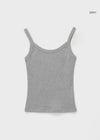 [B-BASIC] Standard Wide Unneck Sleeveless Shirt