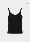 [B-BASIC] Standard Wide Unneck Sleeveless Shirt