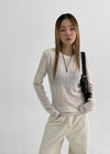 [MADE] Purnin Slim Fit Linen Long Sleeve T-shirt