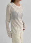 [MADE] Purnin Slim Fit Linen Long Sleeve T-shirt
