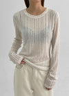 [MADE] Purnin Slim Fit Linen Long Sleeve T-shirt