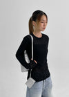 [MADE] Purnin Slim Fit Linen Long Sleeve T-shirt