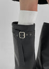 Zmov buckle folding long boots