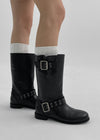 Timena Buckle Leder Stiefel