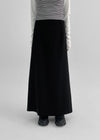 Delicto slit long skirt