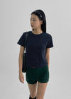 Chiseng Peachy Mo Semi-Crop Short Sleeve T-Shirt