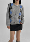 CARDIGAN ROND EN LAINE ARGYLE TAKER