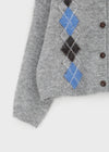 CARDIGAN ROND EN LAINE ARGYLE TAKER